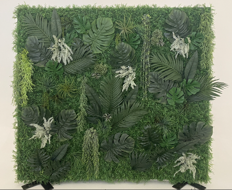 tropical-silk-plant-wall